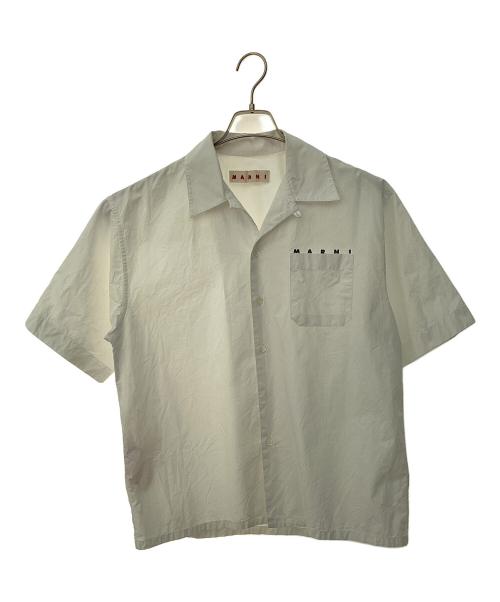 MARNI（マルニ）MARNI (マルニ) COTTON POPLIN BOWLING SHIRT ホワイト サイズ:46の古着・服飾アイテム