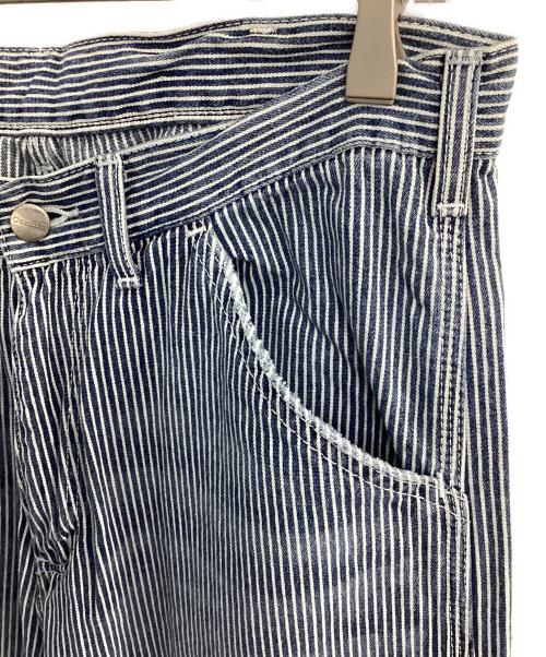 CarHartt（カーハート）CarHartt (カーハート) ヒッコリーペインターパンツ ブルー×ホワイト サイズ:W32の古着・服飾アイテム