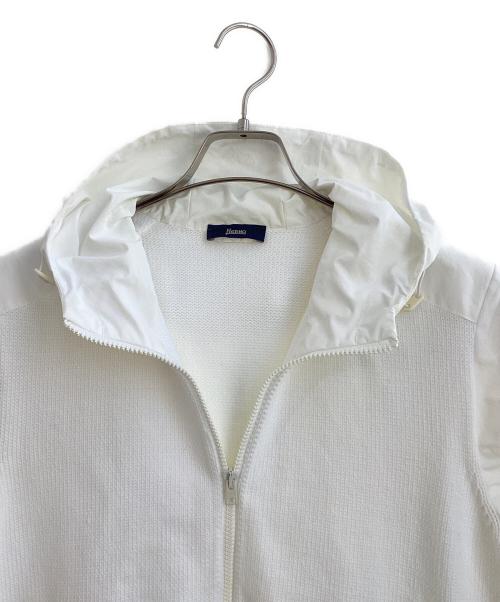 HERNO（ヘルノ）HERNO (ヘルノ) ハイブリッドジップフーディ ホワイト サイズ:46の古着・服飾アイテム