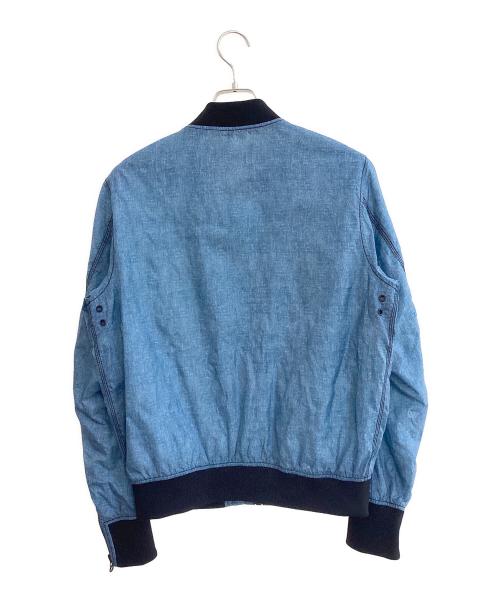 DIESEL（ディーゼル）DIESEL (ディーゼル) MA-1ジャケット ブルー サイズ:Mの古着・服飾アイテム