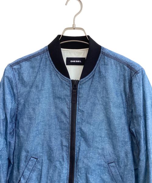 DIESEL（ディーゼル）DIESEL (ディーゼル) MA-1ジャケット ブルー サイズ:Mの古着・服飾アイテム