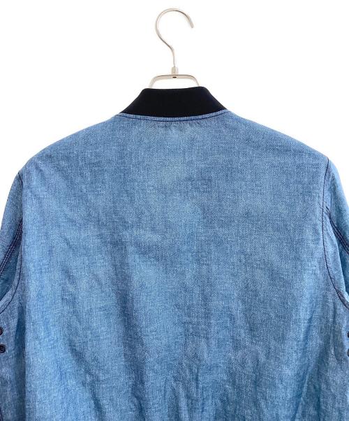 DIESEL（ディーゼル）DIESEL (ディーゼル) MA-1ジャケット ブルー サイズ:Mの古着・服飾アイテム