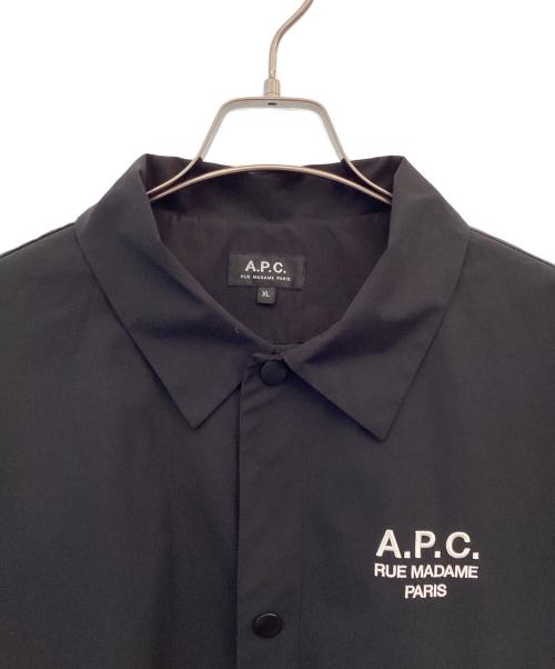 A.P.C.（アーペーセー）A.P.C. (アーペーセー) コーチジャケット ブラック サイズ:XLの古着・服飾アイテム