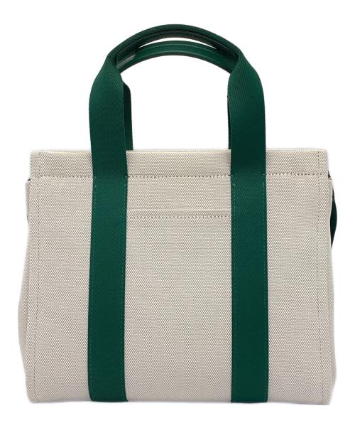 Kate Spade（ケイトスペード）Kate Spade (ケイトスペード) プレンティキャンバススモールトートバッグ ベージュ×グリーンの古着・服飾アイテム
