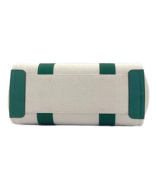 Kate Spade（ケイトスペード）Kate Spade (ケイトスペード) プレンティキャンバススモールトートバッグ ベージュ×グリーンの古着・服飾アイテム