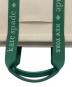 中古・古着 Kate Spade (ケイトスペード) プレンティキャンバススモールトートバッグ ベージュ×グリーン：12000円