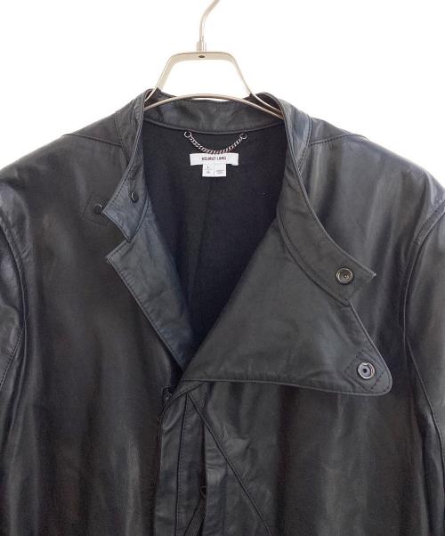 HELMUT LANG（ヘルムートラング）HELMUT LANG (ヘルムートラング) レザージャケット ブラック サイズ:Lの古着・服飾アイテム