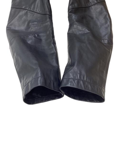 HELMUT LANG（ヘルムートラング）HELMUT LANG (ヘルムートラング) レザージャケット ブラック サイズ:Lの古着・服飾アイテム