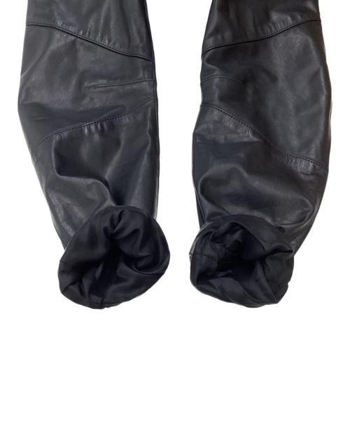 HELMUT LANG（ヘルムートラング）HELMUT LANG (ヘルムートラング) レザージャケット ブラック サイズ:Lの古着・服飾アイテム