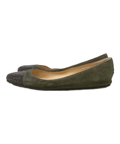 JIMMY CHOO（ジミーチュウ）JIMMY CHOO (ジミーチュウ) パンプス グリーン サイズ:38 1/2の古着・服飾アイテム