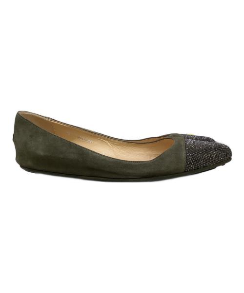 JIMMY CHOO（ジミーチュウ）JIMMY CHOO (ジミーチュウ) パンプス グリーン サイズ:38 1/2の古着・服飾アイテム