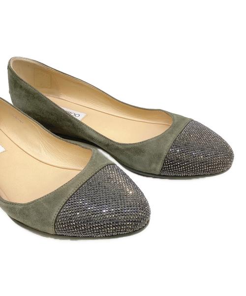 JIMMY CHOO（ジミーチュウ）JIMMY CHOO (ジミーチュウ) パンプス グリーン サイズ:38 1/2の古着・服飾アイテム