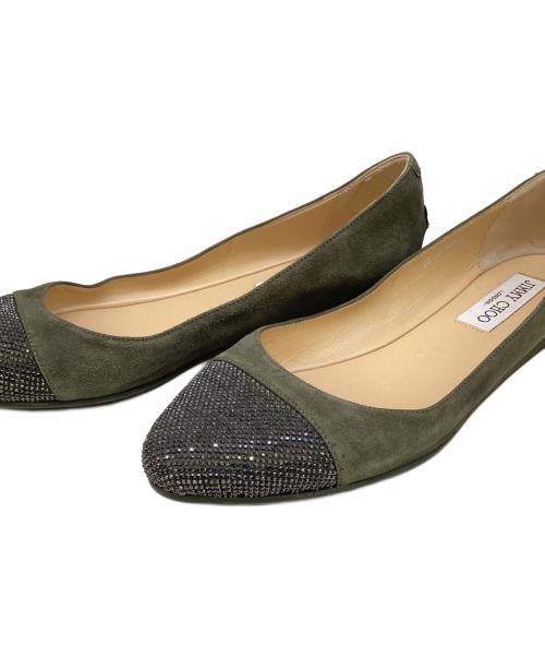 JIMMY CHOO（ジミーチュウ）JIMMY CHOO (ジミーチュウ) パンプス グリーン サイズ:38 1/2の古着・服飾アイテム