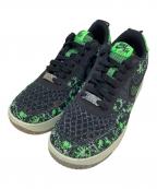 NIKEナイキ）の古着「Air Force 1 Low Crater Flyknit 」｜ブラック×グリーン
