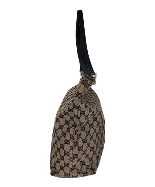 GUCCI（グッチ）GUCCI (グッチ) キャンバストートバッグ ブラウンの古着・服飾アイテム