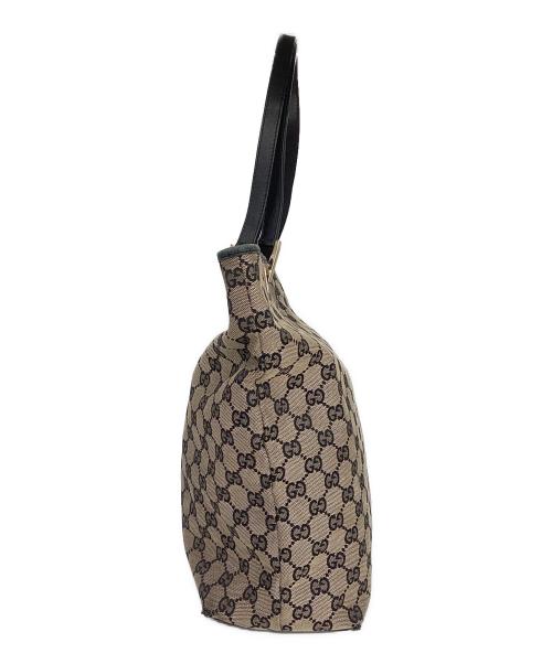 GUCCI（グッチ）GUCCI (グッチ) キャンバストートバッグ ブラウンの古着・服飾アイテム