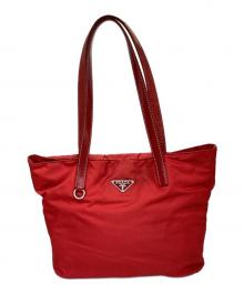 PRADA（プラダ）の古着「ナイロンハンドバッグ」｜レッド