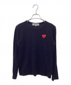 PLAY COMME des GARCONSプレイコムデギャルソン）の古着「長袖カットソー」｜ブラック