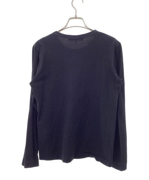 PLAY COMME des GARCONS（プレイコムデギャルソン）PLAY COMME des GARCONS (プレイコムデギャルソン) 長袖カットソー ブラック サイズ:Lの古着・服飾アイテム