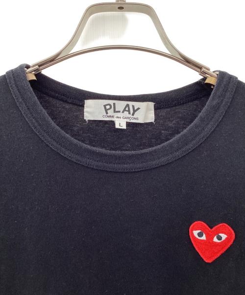PLAY COMME des GARCONS（プレイコムデギャルソン）PLAY COMME des GARCONS (プレイコムデギャルソン) 長袖カットソー ブラック サイズ:Lの古着・服飾アイテム