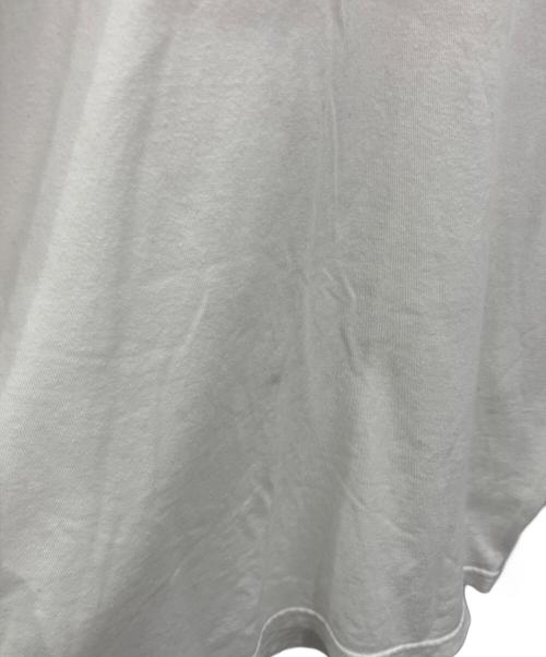 stussy（ステューシー）stussy (ステューシー) 長袖カットソー ホワイト×オレンジ サイズ:Mの古着・服飾アイテム
