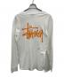 stussy (ステューシー) 長袖カットソー ホワイト×オレンジ サイズ:M：5000円
