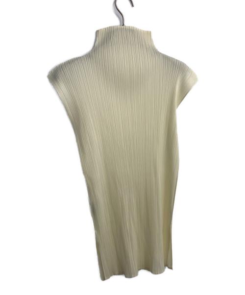 PLEATS PLEASE（プリーツプリーズ）PLEATS PLEASE (プリーツプリーズ) ノースリーブブラウス イエロー サイズ:3の古着・服飾アイテム
