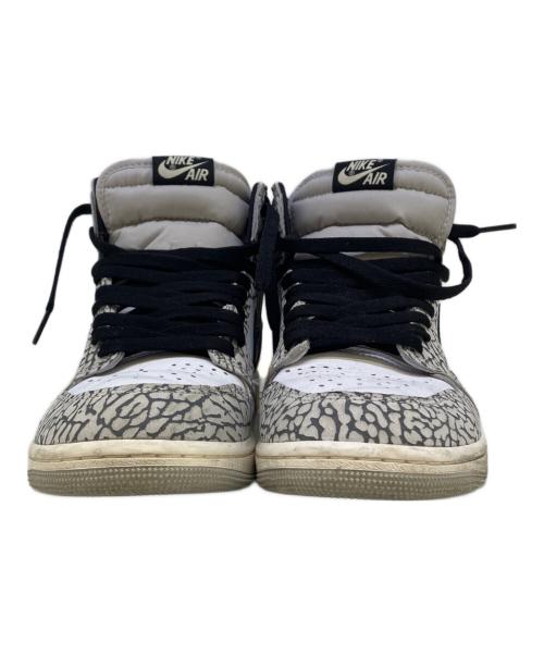 NIKE（ナイキ）NIKE (ナイキ) AIR JORDAN 1 RETRO HIGH OG グレー×ホワイト サイズ:26.5の古着・服飾アイテム