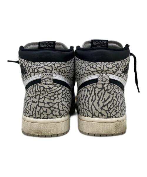 NIKE（ナイキ）NIKE (ナイキ) AIR JORDAN 1 RETRO HIGH OG グレー×ホワイト サイズ:26.5の古着・服飾アイテム