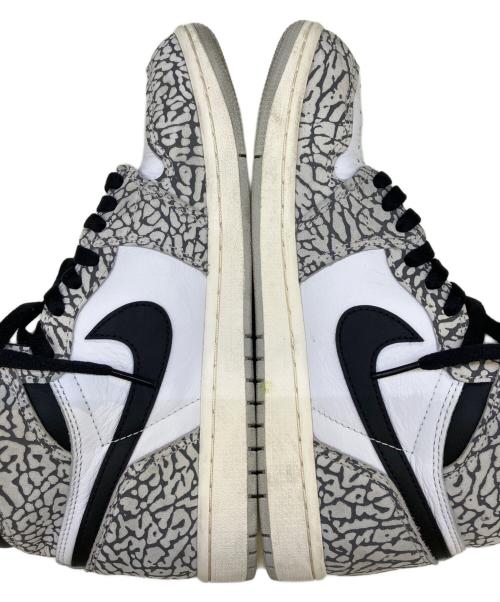 NIKE（ナイキ）NIKE (ナイキ) AIR JORDAN 1 RETRO HIGH OG グレー×ホワイト サイズ:26.5の古着・服飾アイテム