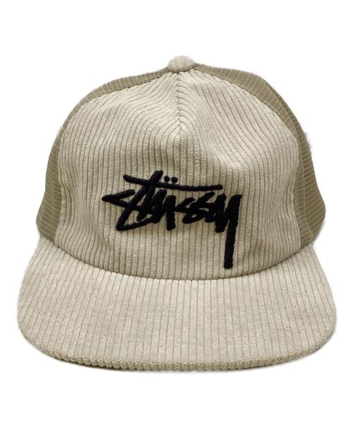 stussy（ステューシー）stussy (ステューシー) コーデュロイキャップ ベージュの古着・服飾アイテム