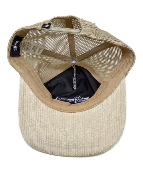 stussy（ステューシー）stussy (ステューシー) コーデュロイキャップ ベージュの古着・服飾アイテム