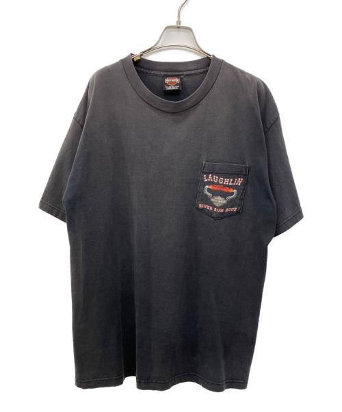 HARLEY-DAVIDSON（ハーレーダビッドソン）HARLEY-DAVIDSON (ハーレーダビッドソン) 半袖カットソー ブラック サイズ:XLの古着・服飾アイテム