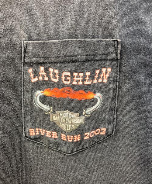HARLEY-DAVIDSON（ハーレーダビッドソン）HARLEY-DAVIDSON (ハーレーダビッドソン) 半袖カットソー ブラック サイズ:XLの古着・服飾アイテム