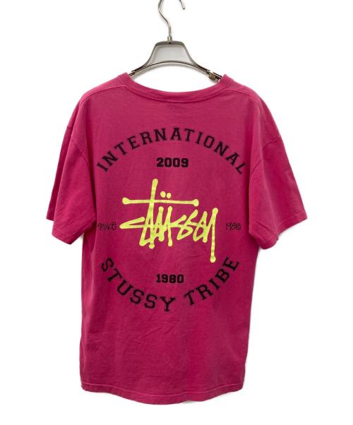 stussy（ステューシー）stussy (ステューシー) 半袖カットソー ピンク サイズ:Mの古着・服飾アイテム