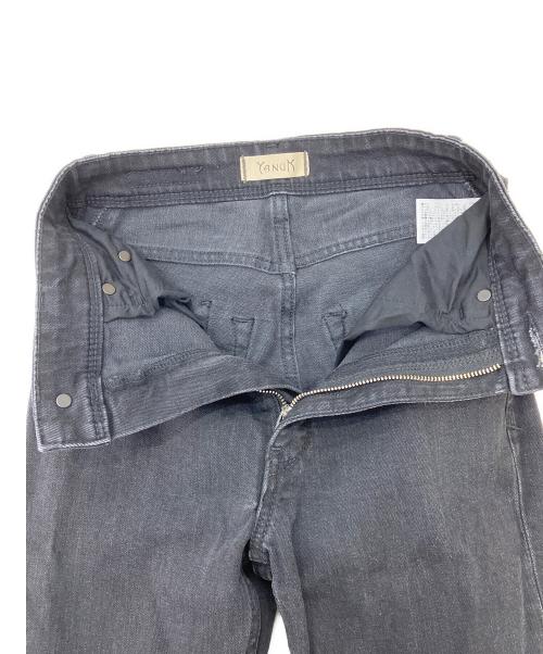 YANUK（ヤヌーク）YANUK (ヤヌーク) デニムパンツ ブラック サイズ:22の古着・服飾アイテム