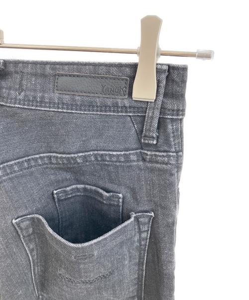 YANUK（ヤヌーク）YANUK (ヤヌーク) デニムパンツ ブラック サイズ:22の古着・服飾アイテム