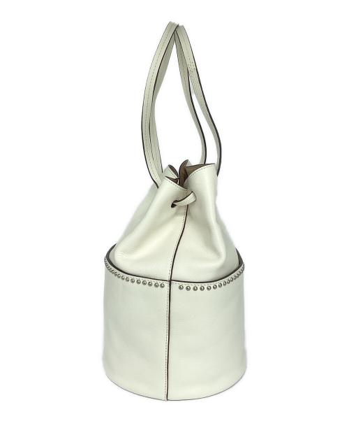 J&M DAVIDSON（ジェイ＆エム デヴィッドソン）J&M DAVIDSON (ジェイ＆エム デヴィッドソン) ハンドバッグ　MINI DAISY ホワイトの古着・服飾アイテム