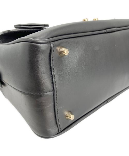 ANYA HINDMARCH（アニヤ・ハインドマーチ）ANYA HINDMARCH (アニヤ・ハインドマーチ) 2WAYショルダーバッグ SMALL CARKER ブラックの古着・服飾アイテム