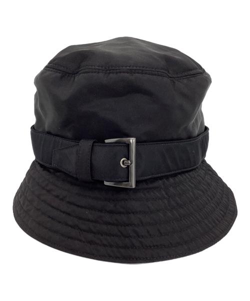 PRADA（プラダ）PRADA (プラダ) バケットハット ブラック サイズ:Mの古着・服飾アイテム