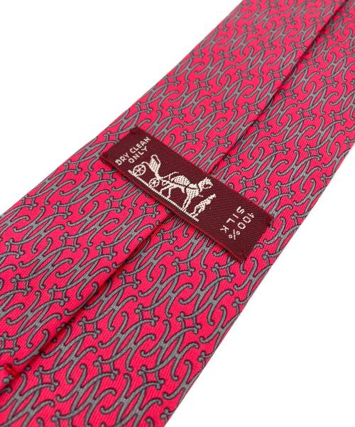 HERMES（エルメス）HERMES (エルメス) ネクタイ レッド サイズ:　の古着・服飾アイテム