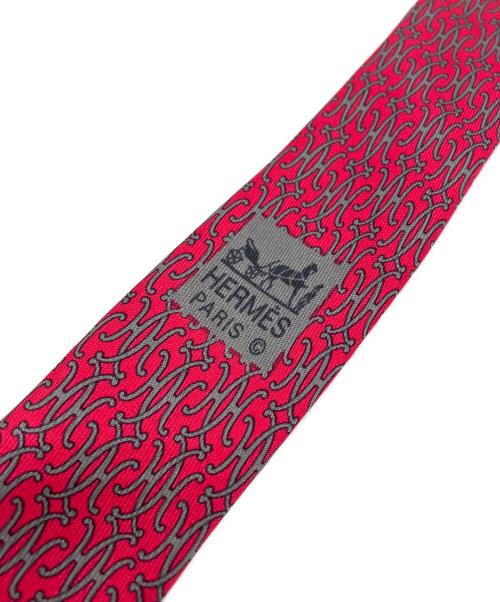 HERMES（エルメス）HERMES (エルメス) ネクタイ レッド サイズ:　の古着・服飾アイテム