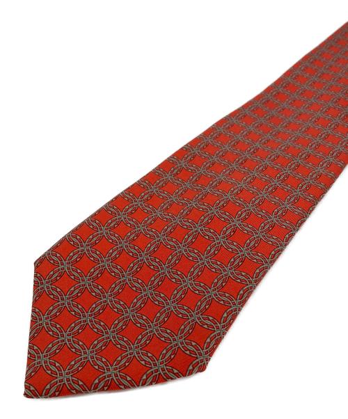HERMES（エルメス）HERMES (エルメス) ネクタイ オレンジ サイズ:　の古着・服飾アイテム