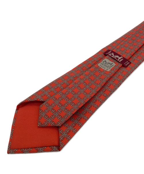 HERMES（エルメス）HERMES (エルメス) ネクタイ オレンジ サイズ:　の古着・服飾アイテム