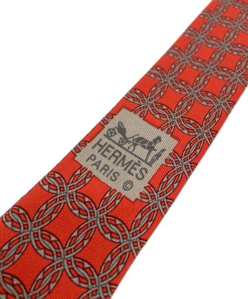 HERMES（エルメス）HERMES (エルメス) ネクタイ オレンジ サイズ:　の古着・服飾アイテム
