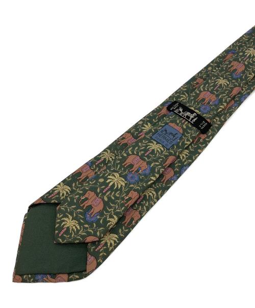 HERMES（エルメス）HERMES (エルメス) ネクタイ グリーン サイズ:　の古着・服飾アイテム