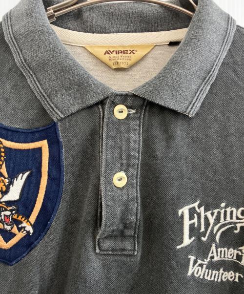 AVIREX（アヴィレックス）AVIREX (アヴィレックス) ポロシャツ グレー サイズ:Lの古着・服飾アイテム