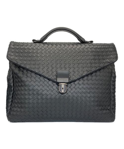 BOTTEGA VENETA（ボッテガベネタ）BOTTEGA VENETA (ボッテガベネタ) ブリーフケース ブラックの古着・服飾アイテム