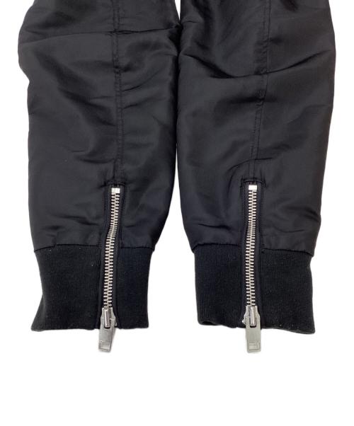 DIESEL（ディーゼル）DIESEL (ディーゼル) デニム切替MA-1ジャケット ブラック サイズ:XLの古着・服飾アイテム