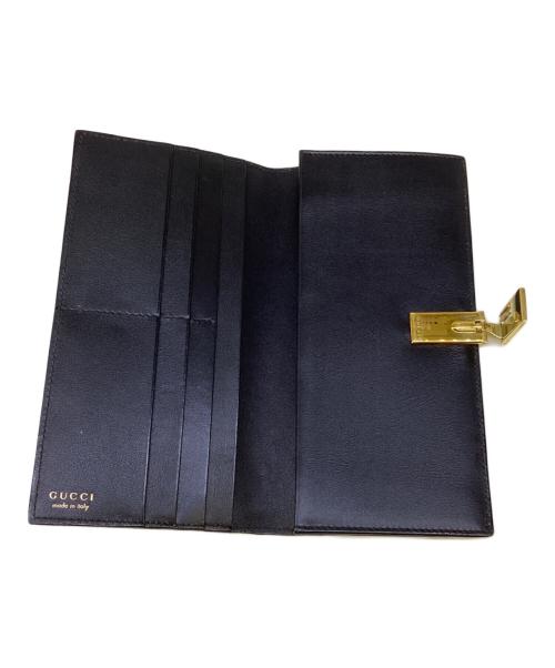 GUCCI（グッチ）GUCCI (グッチ) 長財布 ブラックの古着・服飾アイテム